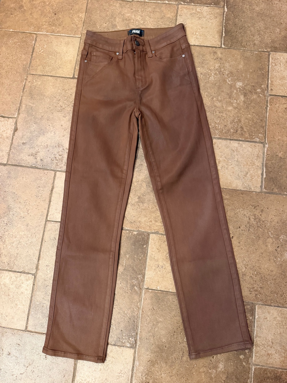 Paige Cindy Jean cognac brown size 25 NWoT